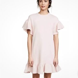 Ulla Johnson BLACK Ruffle Sleeve Shift Dress